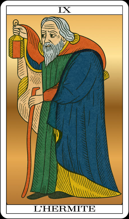 O Eremita, do Tarot de Marselha