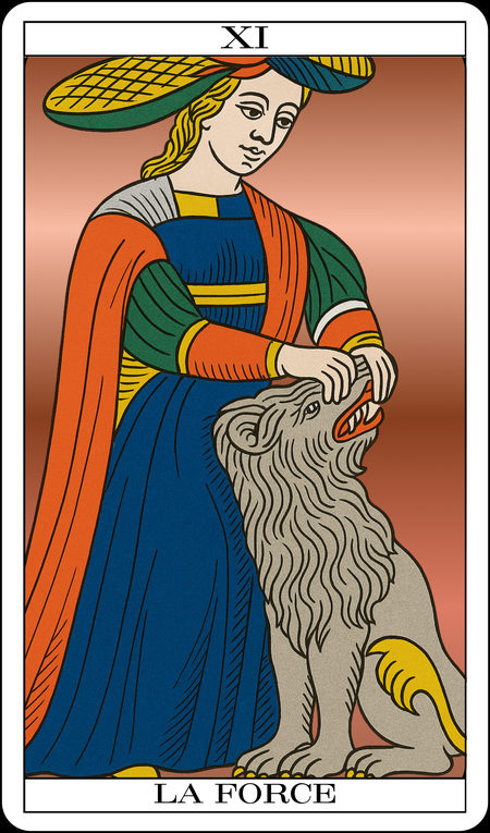 A Força, do Tarot de Marselha