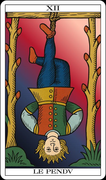 O Pendurado, do Tarot de Marselha