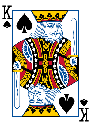Rei de Espadas, do Baralho Comum