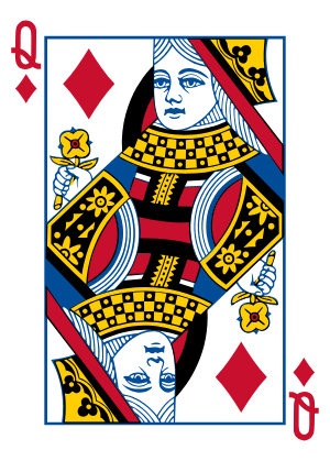 Dama de Ouros, do Baralho Comum