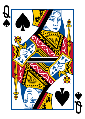Dama de Espadas, do Baralho Comum